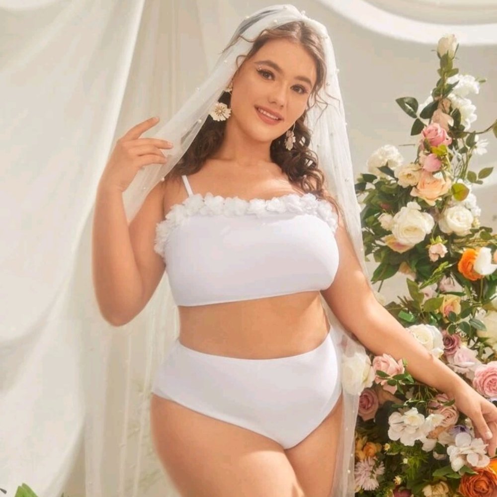 Brand new white bathing suit